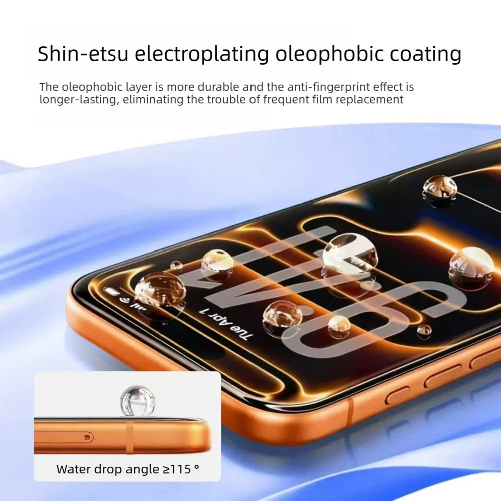 For iPhone 15 Pro Max 10Pcs Tempered Glass Film 9H+ 300CC Edgeless Anti Static HD Full Screen Protector - Transparent - 4