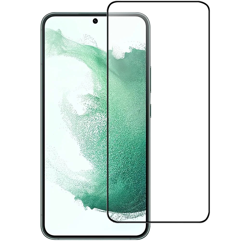 For Samsung Galaxy S22+ 5G / S23+ Full Glue Black Edge Tempered Glass Film Anti-explosion HD Clear Screen Protector (0.1mm Thickness, Support Fingerprint Unlock) - 1