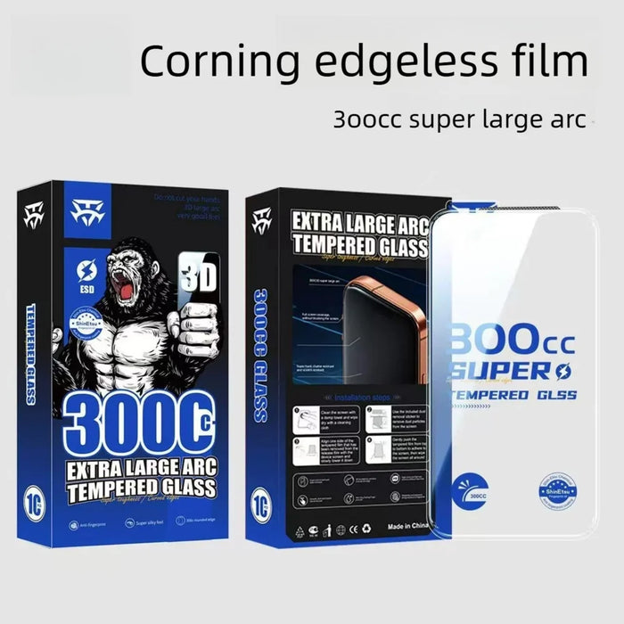 For iPhone 13 Pro Max 10Pcs Tempered Glass Film 9H+ 300CC Edgeless Anti Static HD Full Screen Protector - Transparent - 7