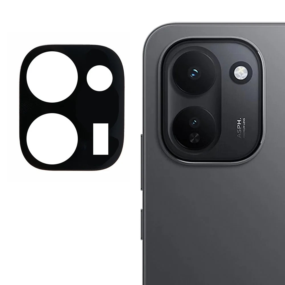 For vivo iQOO Z11 5G Tempered Glass Lens Protector Silk Printing Camera Lens Film - Black - 1