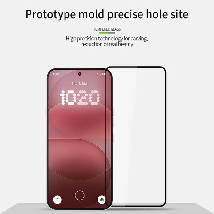 Mofi For Nothing Phone (4a) Pro Screen Protector 9H Full Glue Full Coverage High Aluminum-Silicon Glass Film - Black - 3