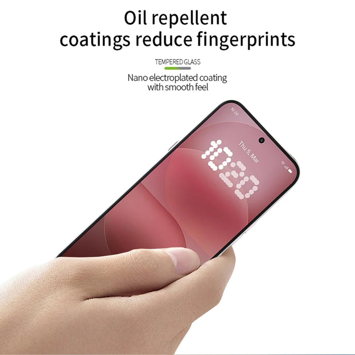 Mofi For Nothing Phone (4a) Pro Screen Protector 9H Full Glue Full Coverage High Aluminum-Silicon Glass Film - Black - 4