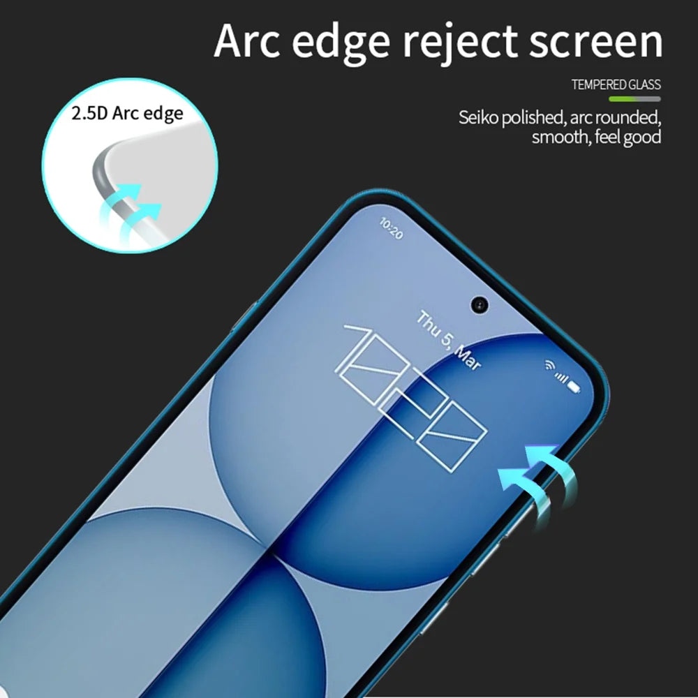 Mofi For Nothing Phone (4a) Screen Protector 9H Full Glue Full Coverage High Aluminum-Silicon Glass Film - Black - 2