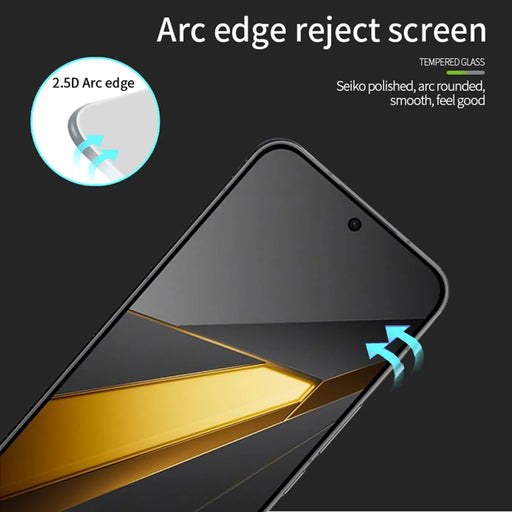 Mofi For Oppo R15 Screen Protector 9H Full Glue Full Coverage High Aluminum-Silicon Glass Film - Black - 2