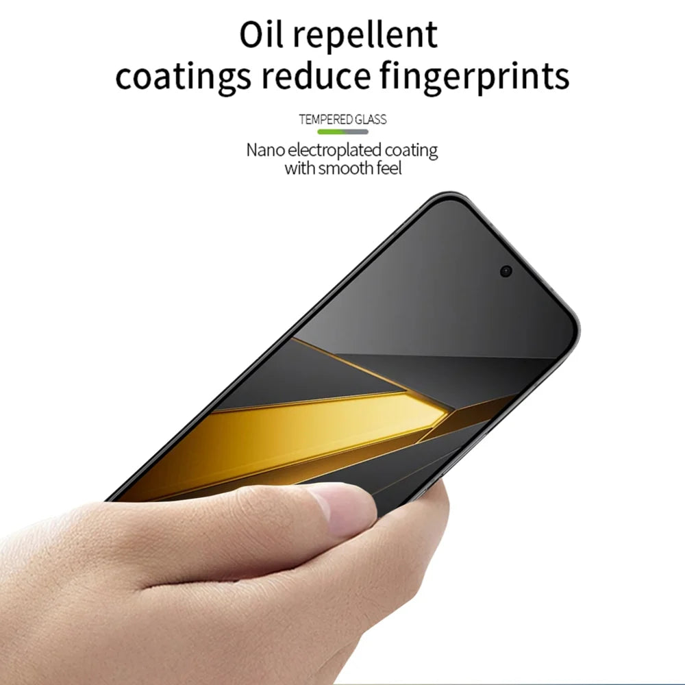 Mofi For Oppo R15 Screen Protector 9H Full Glue Full Coverage High Aluminum-Silicon Glass Film - Black - 4