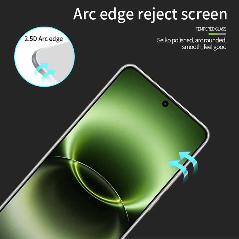 Mofi For vivo X300 Ultra 5G Screen Protector 9H Full Glue Full Coverage High Aluminum-Silicon Glass Film - Black - 2