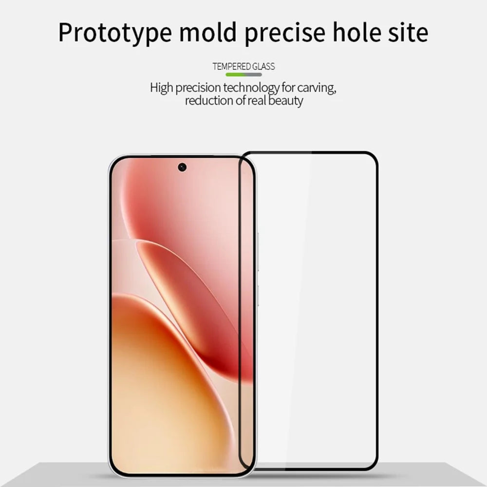 Mofi For vivo iQOO Z11 5G Screen Protector 9H Full Glue Full Coverage High Aluminum-Silicon Glass Film - Black - 3