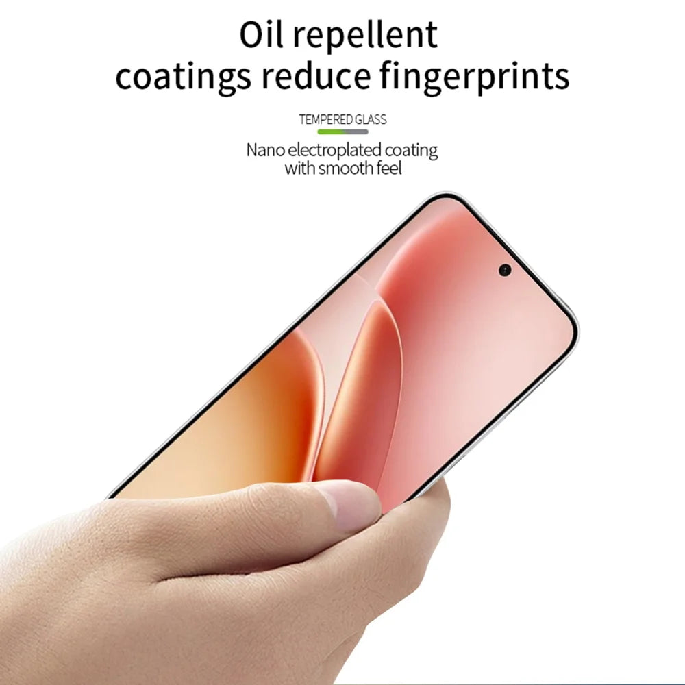 Mofi For vivo iQOO Z11 5G Screen Protector 9H Full Glue Full Coverage High Aluminum-Silicon Glass Film - Black - 4