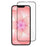 For iPhone 16e / iPhone 17e Tempered Glass Silk Printing Side Glue Full Coverage Screen Protector - Black - 1
