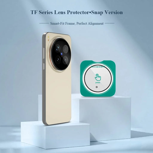 LEREACH 2Pcs for vivo X300 5G Camera Lens Protector Full Cover High Aluminium-silicon Glass Lens Film with Auto-Align Installation Frame - Transparent with Black Edge - 2