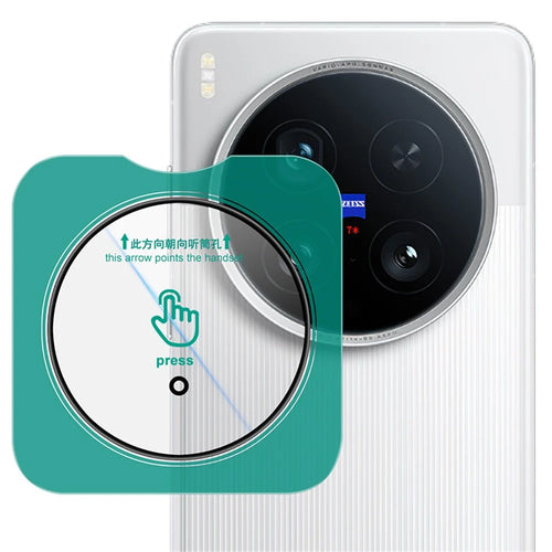 LEREACH for vivo X200 Ultra 5G Camera Lens Protector Full Cover High Aluminium-silicon Glass Lens Film with Auto-Align Installation Frame - Transparent with Black Edge - 1