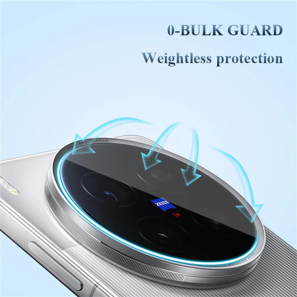 LEREACH 2Pcs for vivo X200 Ultra 5G Camera Lens Protector Full Cover High Aluminium-silicon Glass Lens Film with Auto-Align Installation Frame - Transparent with Black Edge - 7