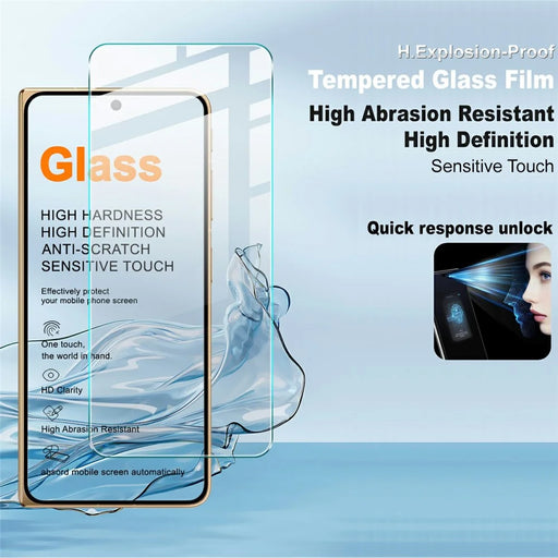 IMAK H Series For Oppo Find N6 5G Tempered Glass Screen Protector Shatter-Proof Protection (Not Complete Coverage) - Transparent - 2