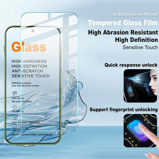 IMAK H Series For OnePlus 15T 5G Tempered Glass Screen Protector Shatter-Proof Protection (Not Complete Coverage) - Transparent - 2