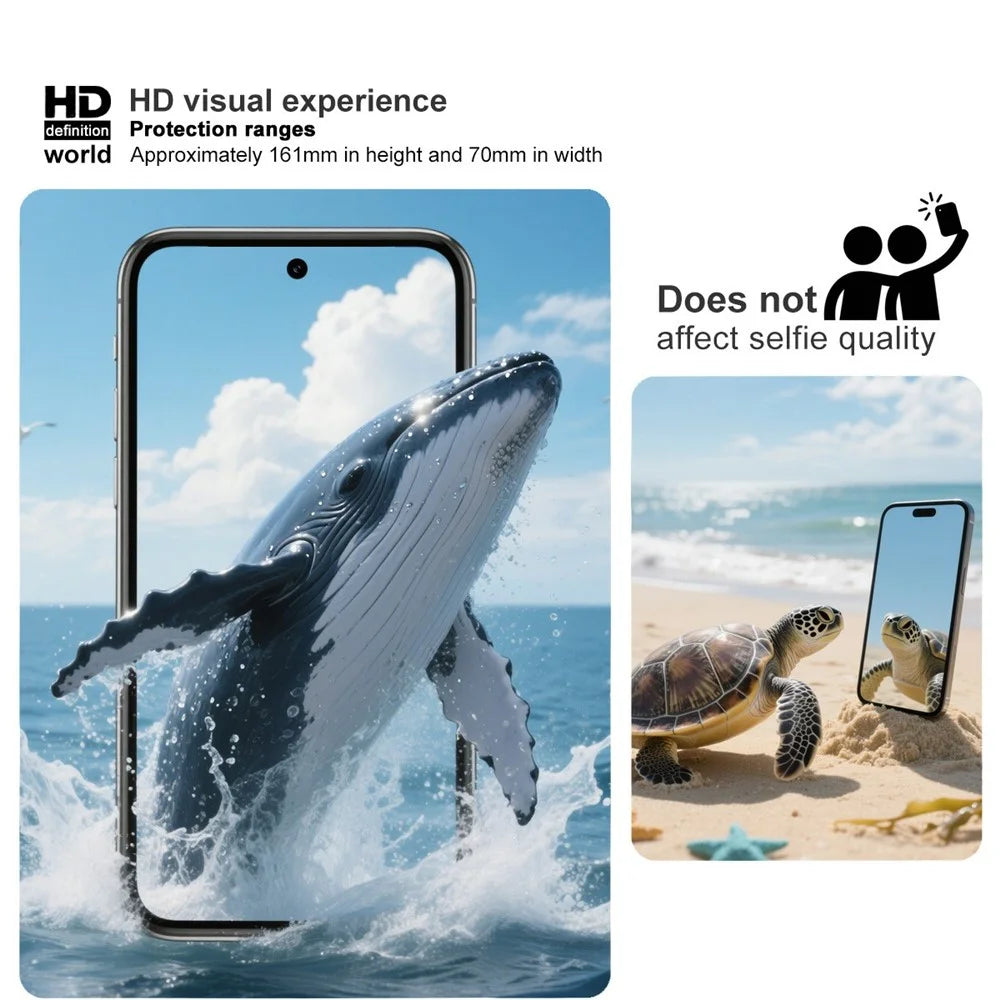 IMAK H Series For Honor X6d 5G / 500 Smart 5G Tempered Glass Screen Protector Shatter-Proof Protection (Not Complete Coverage) - Transparent - 3