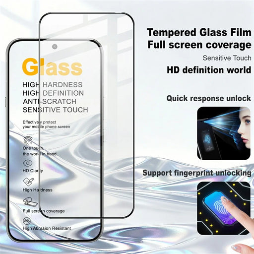 IMAK Pro+ Series For Infinix Note 60 5G / Note 60 Pro 5G Screen Protector Full Coverage Tempered Glass Film (Fingerprint Unlock) - Transparent - 2