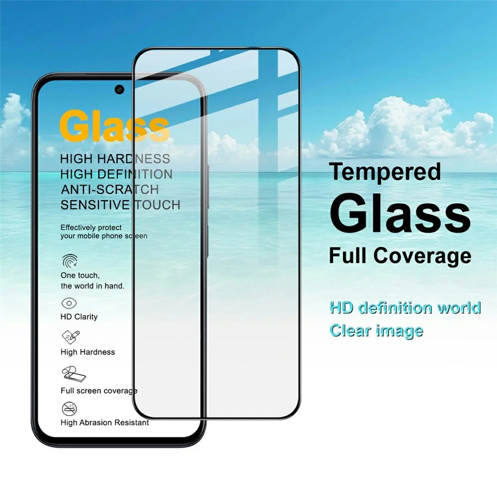 IMAK Pro+ Series For vivo iQOO Z11x 5G / Realme C83 5G / P4 Lite 5G / C100 5G Tempered Glass Full Screen Protector Sensitive Touch Film - Transparent - 7