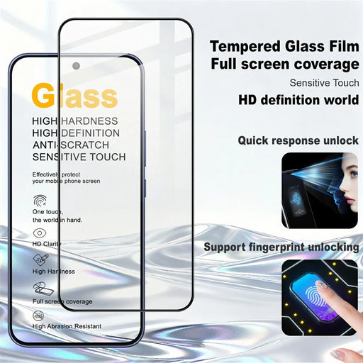 IMAK Pro+ Series For vivo V70 FE 5G / Y600 Pro 5G Screen Protector Full Coverage Tempered Glass Film (Fingerprint Unlock) - Transparent - 2