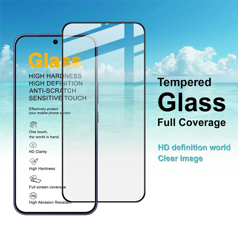 IMAK Pro+ Series For vivo V70 FE 5G / Y600 Pro 5G Screen Protector Full Coverage Tempered Glass Film (Fingerprint Unlock) - Transparent - 7