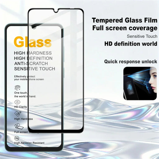IMAK Pro+ Series For Honor X6d 5G / 500 Smart 5G Tempered Glass Full Screen Protector Sensitive Touch Film - Transparent - 2