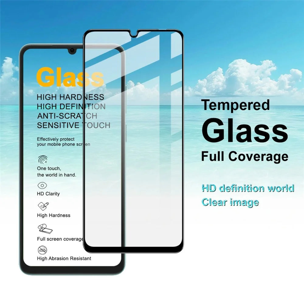 IMAK Pro+ Series For Honor X6d 5G / 500 Smart 5G Tempered Glass Full Screen Protector Sensitive Touch Film - Transparent - 7