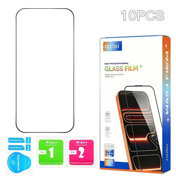 RURIHAI 10Pcs For Oppo K15 Pro 5G High Aluminium-Silicon Glass Film Full Glue 0.26mm 2.5D Full Screen Protector - 7