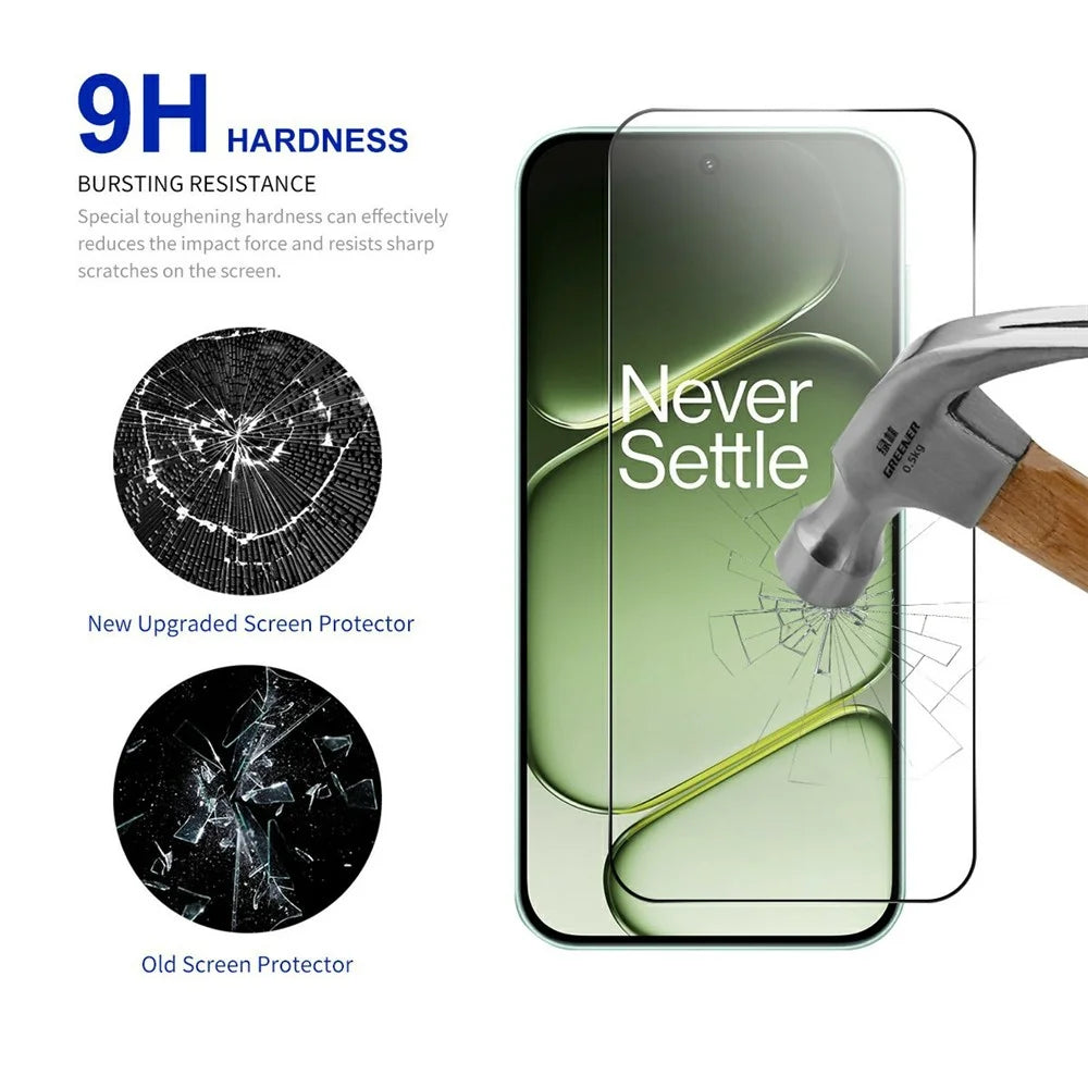 RURIHAI 10Pcs High Aluminium-Silicon Glass Film for OnePlus Nord CE6 5G / Nord 6 5G / Turbo 6V 5G / Turbo 6 5G Full Glue 0.26mm 2.5D Full Screen Protector - 3