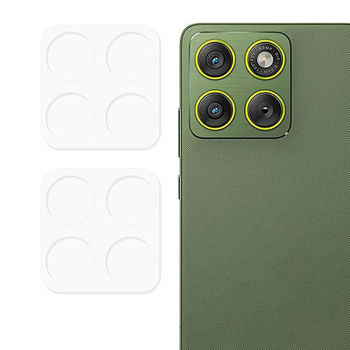 2Pcs For Motorola Edge 70 5G Full Coverage Camera Lens Protector 3D Arc Edge Anti-Scratch Tempered Glass Lens Film - Transparent - 1