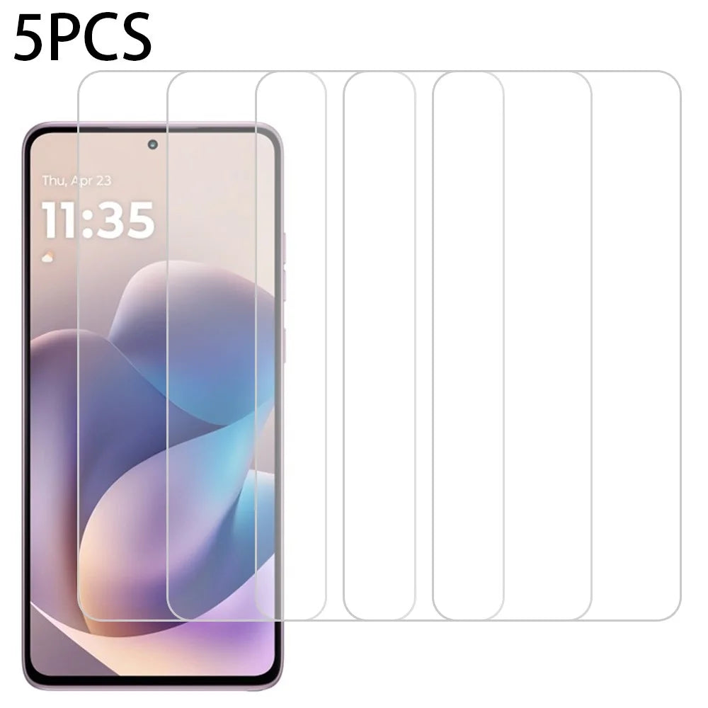 5Pcs For Motorola Moto G Stylus (2026) 5G Front Screen Protector 0.3mm 2.5D Tempered Glass Film, Not Full Covering - Transparent - 1