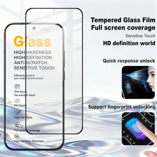 IMAK Pro+ Series For vivo iQOO 15R Screen Protector Full Coverage Tempered Glass Film (Fingerprint Unlock) - Transparent - 2