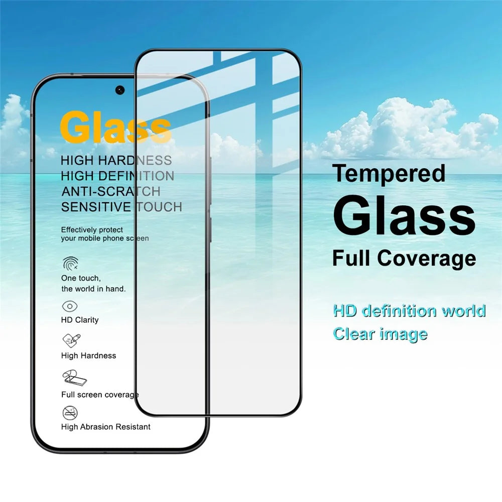IMAK Pro+ Series For vivo iQOO 15R Screen Protector Full Coverage Tempered Glass Film (Fingerprint Unlock) - Transparent - 3