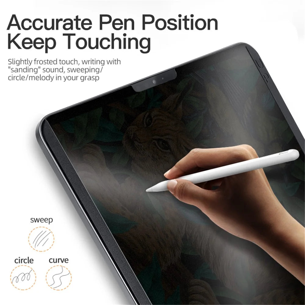For iPad Air (2020) / (2022) / iPad Pro 11 (2022) / (2021) / (2020) Anti-peep Privacy Protection Screen Protector Magnetic Absorption Anti-glare Full Coverage PET Film - 4