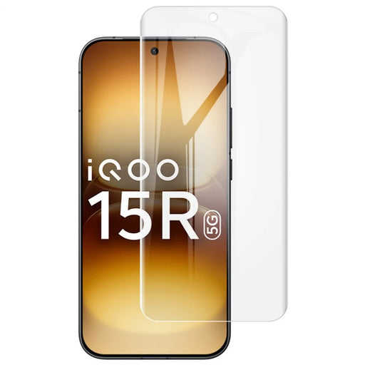 IMAK Hydrogel Film 4th For vivo iQOO 15R Full Screen Protector Ultra Clear Full Glue Soft TPU Film (Fingerprint Unlock) - Transparent - 1