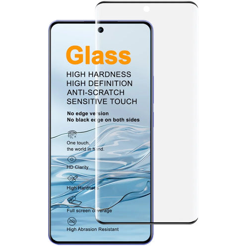 IMAK For Realme P4 Power 5G  /  Narzo Power 5G Full Screen Protector Side Glue 3D Curved Tempered Glass Film (No Edge Version) (Fingerprint Unlock) - Transparent - 1