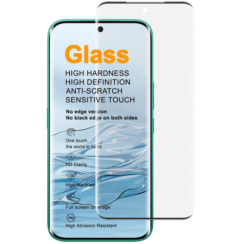 IMAK For TECNO Camon 50 Pro 4G  /  Camon 50 Ultra 5G Full Screen Protector Side Glue 3D Curved Tempered Glass Film (No Edge Version) (Fingerprint Unlock) - Transparent - 1