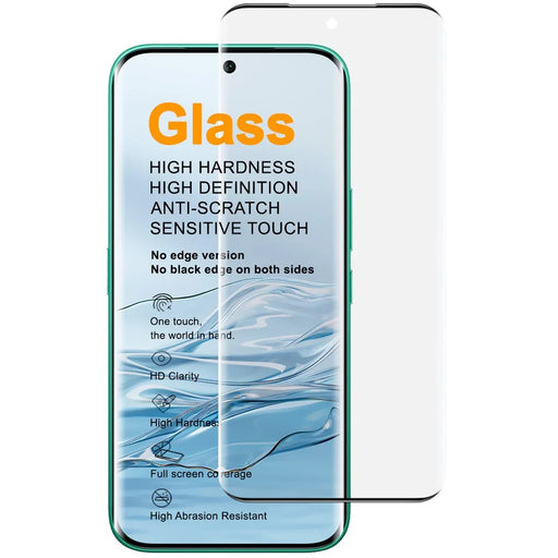 IMAK For TECNO Camon 50 Pro 4G  /  Camon 50 Ultra 5G Full Screen Protector Side Glue 3D Curved Tempered Glass Film (No Edge Version) (Fingerprint Unlock) - Transparent - 1