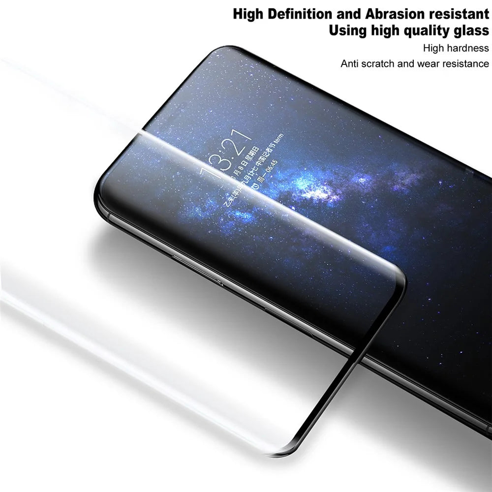 IMAK For TECNO Camon 50 Pro 4G  /  Camon 50 Ultra 5G Full Screen Protector Side Glue 3D Curved Tempered Glass Film (No Edge Version) (Fingerprint Unlock) - Transparent - 7