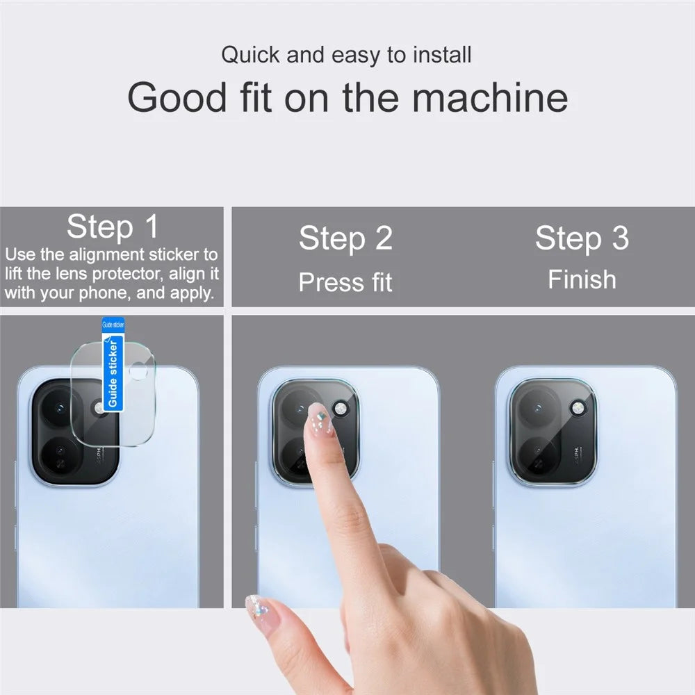 IMAK For vivo iQOO Z11 5G Camera Lens Protector Slim Tempered Glass Full Coverage Lens Film - Transparent - 4