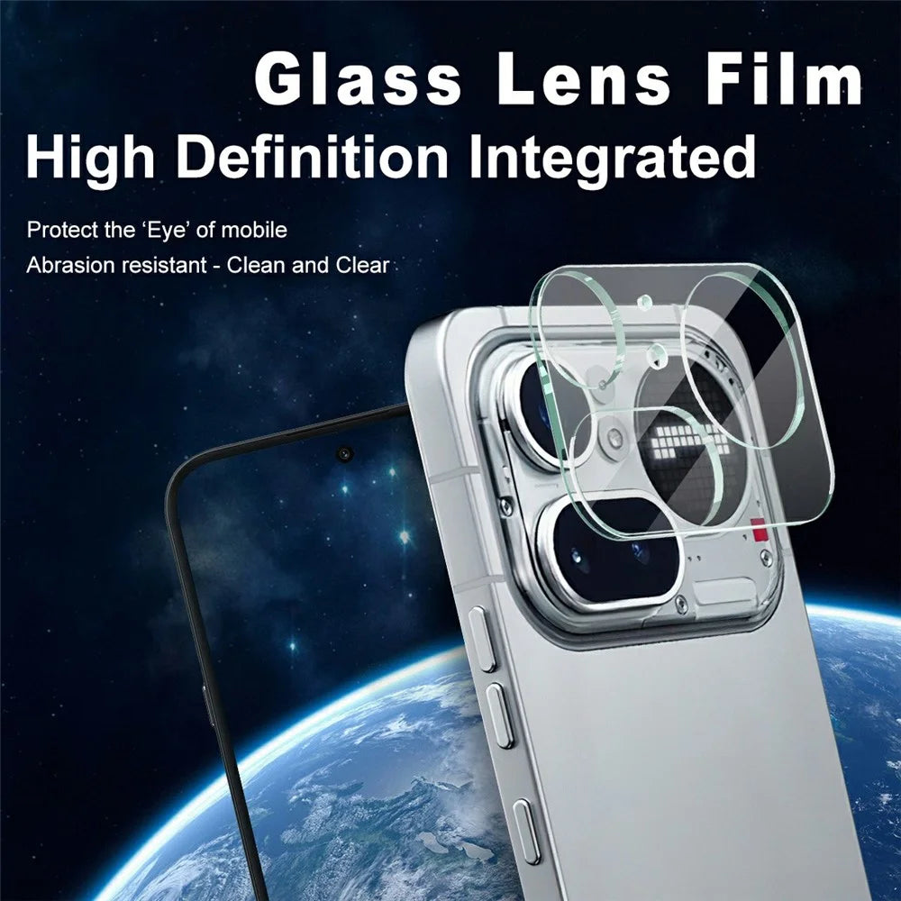 IMAK For Nothing Phone (4a) Pro Tempered Glass Full Cover Camera Lens Protector + Acrylic Lens Cap - Transparent - 2