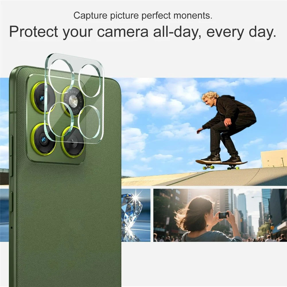 IMAK For Motorola Edge 70 5G  /  Moto X70 Air 5G Tempered Glass Full Cover Camera Lens Protector + Acrylic Lens Cap - Transparent - 4