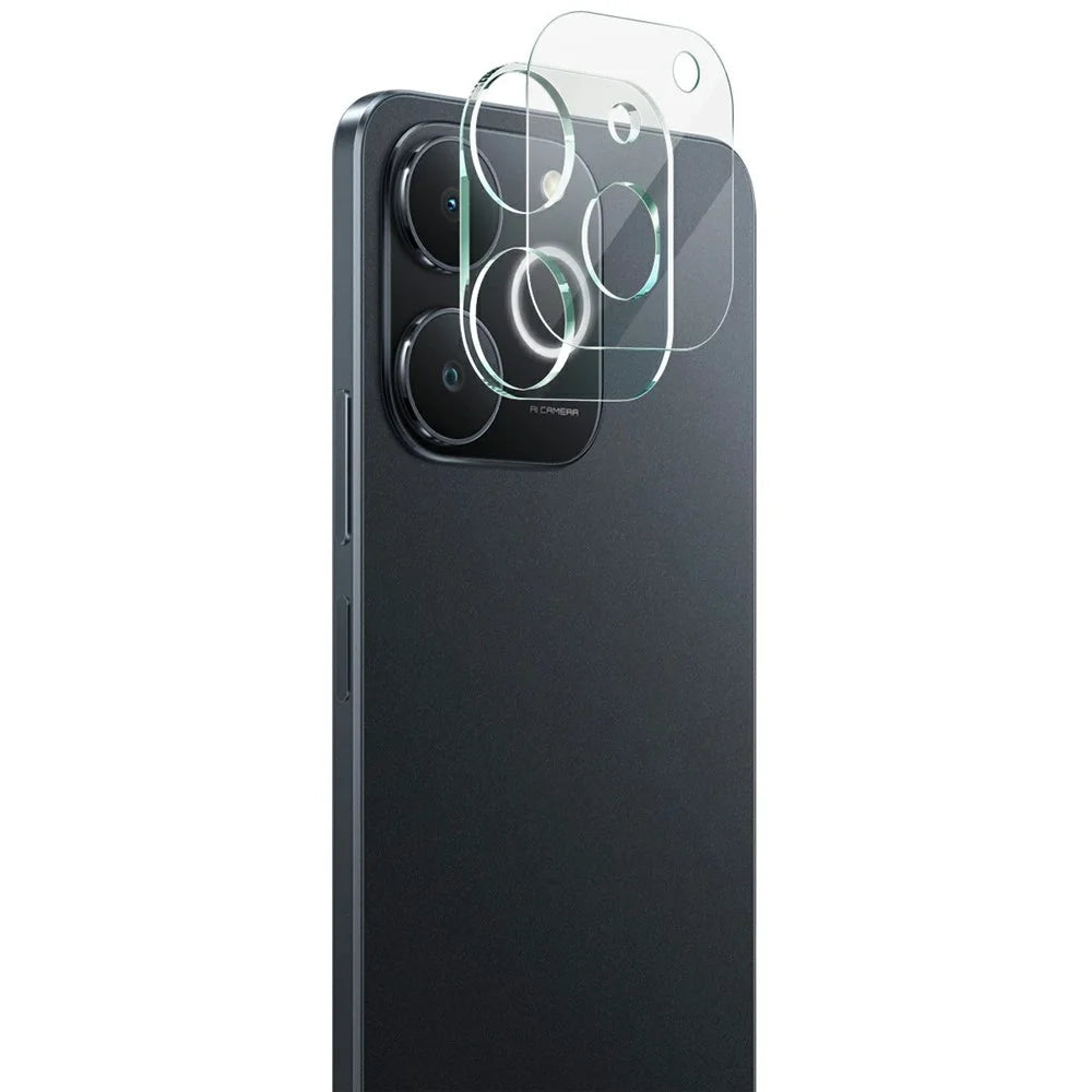 IMAK For Realme Note 70 4G  /  Narzo 80 Lite 4G  /  P4 Lite 4G Tempered Glass Full Cover Camera Lens Protector + Acrylic Lens Cap - Transparent - 1