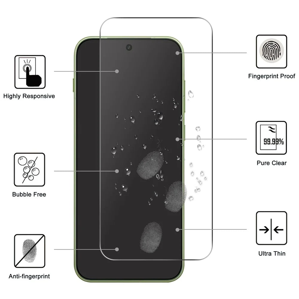 For OnePlus 15T 5G Screen Protector 2.5D HD Tempered Glass Film (Not Complete Coverage) - Transparent - 2