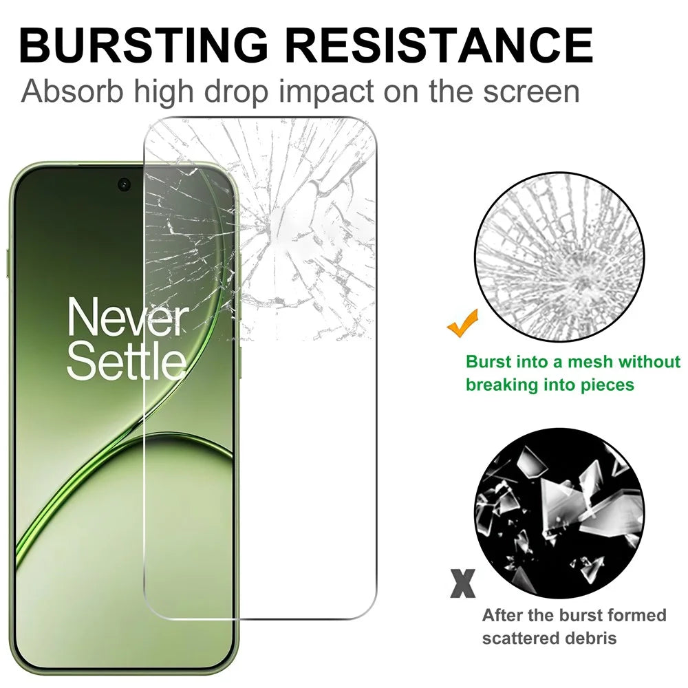 For OnePlus 15T 5G Screen Protector 2.5D HD Tempered Glass Film (Not Complete Coverage) - Transparent - 4