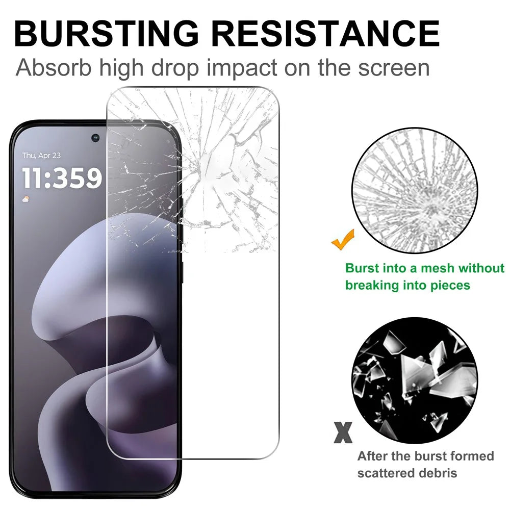 For Motorola Moto G87 5G / G67 5G / G77 5G Screen Protector 2.5D HD Tempered Glass Film (Not Complete Coverage) - Transparent - 4