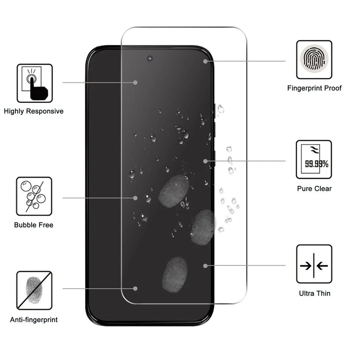 For Motorola Edge (2026) Screen Protector 2.5D HD Tempered Glass Film (Not Complete Coverage) - Transparent - 2