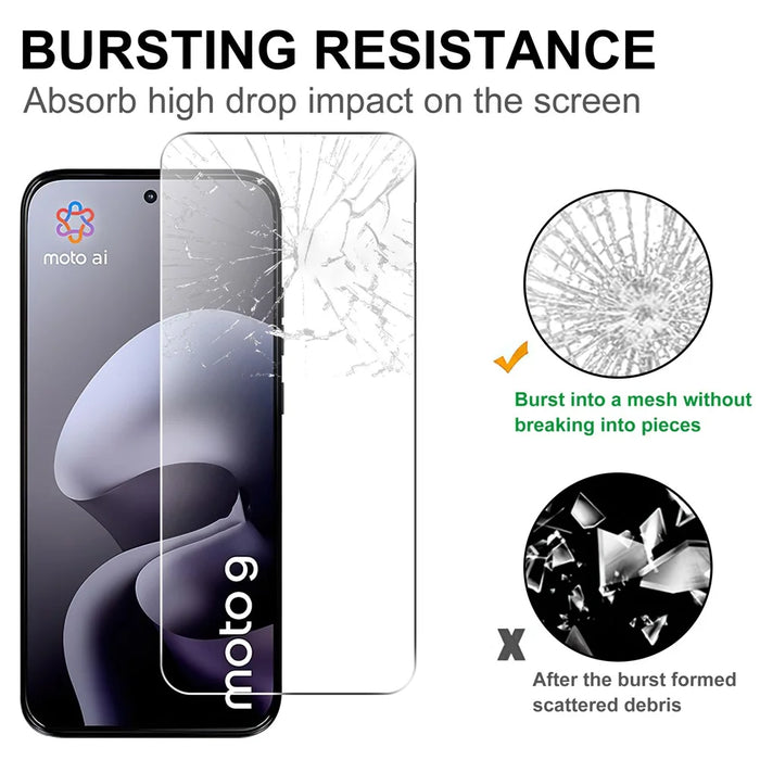 For Motorola Edge (2026) Screen Protector 2.5D HD Tempered Glass Film (Not Complete Coverage) - Transparent - 4