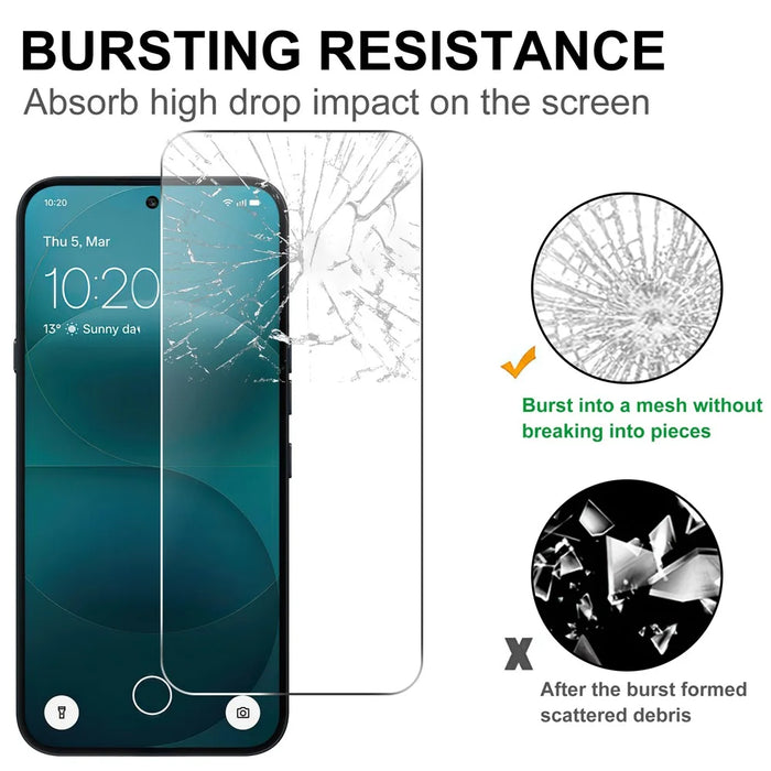 For Nothing Phone (4a) Screen Protector 2.5D HD Tempered Glass Film (Not Complete Coverage) - Transparent - 4
