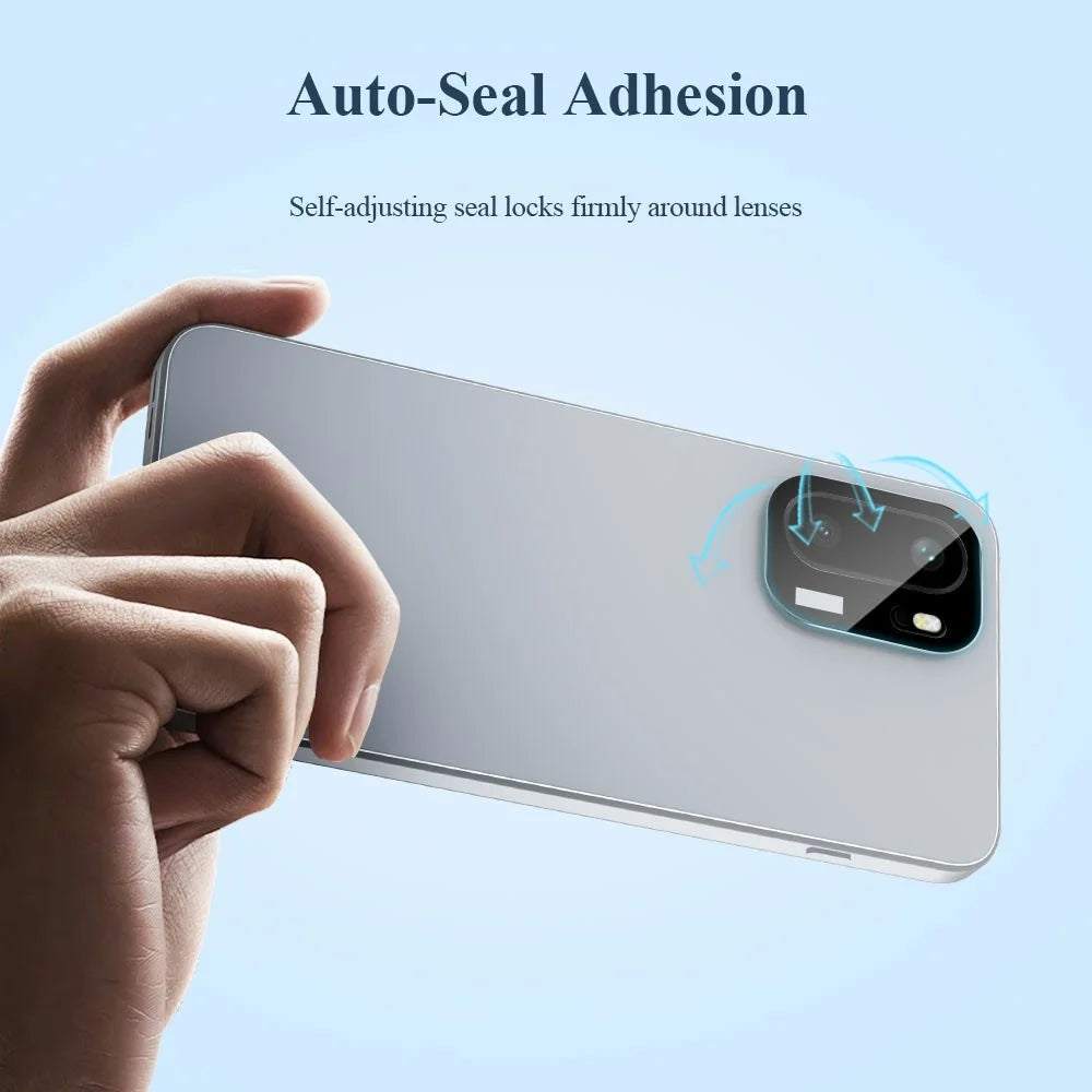 LEREACH For OnePlus Ace 6 5G Camera Lens Protector Full Cover High Aluminium-silicon Glass Lens Film with Auto-Align Installation Frame - Black - 7