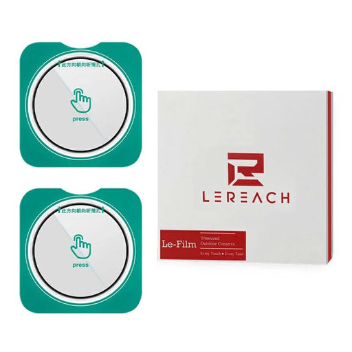 LEREACH 2Pcs for Honor Magic6 5G Camera Lens Protector Full Cover High Aluminium-silicon Glass Lens Film with Auto-Align Installation Frame - Transparent with Black Edge - 1