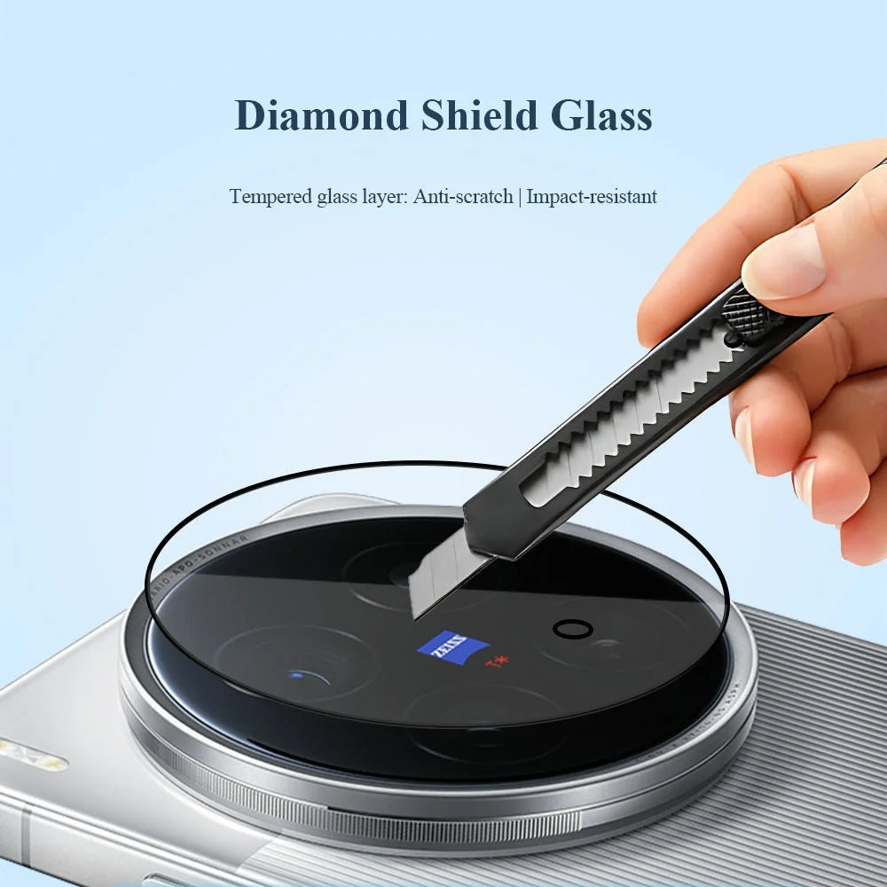LEREACH For Honor Magic7 5G Camera Lens Protector Full Cover High Aluminium-silicon Glass Lens Film with Auto-Align Installation Frame - Transparent with Black Edge - 5